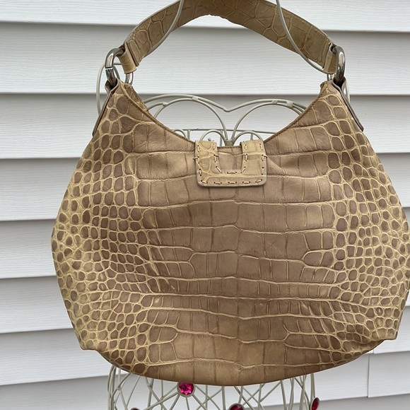 Desmo made in Italy beautiful croco leather hobo bag In great condition - Picture 4 of 6